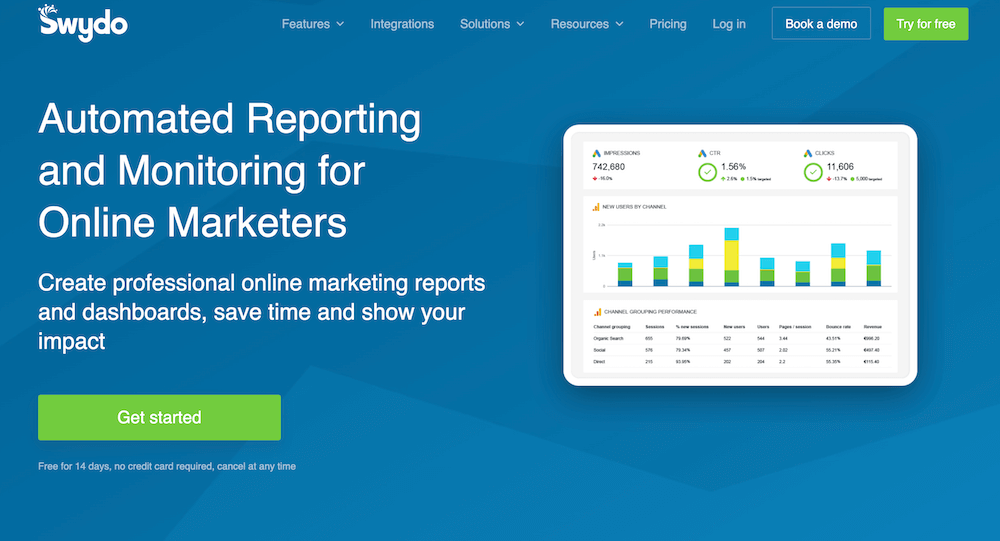 Swydo is a popular PPC reporting tool