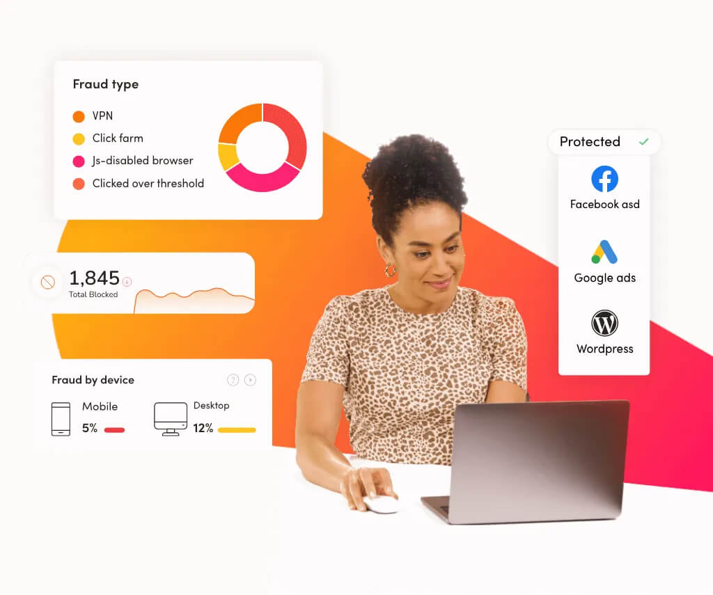 ClickCease fraud detection explanatory illustration picture image